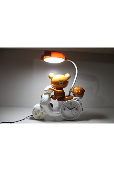 Işık kasabası Çalar saatli ayıcık masa lambası