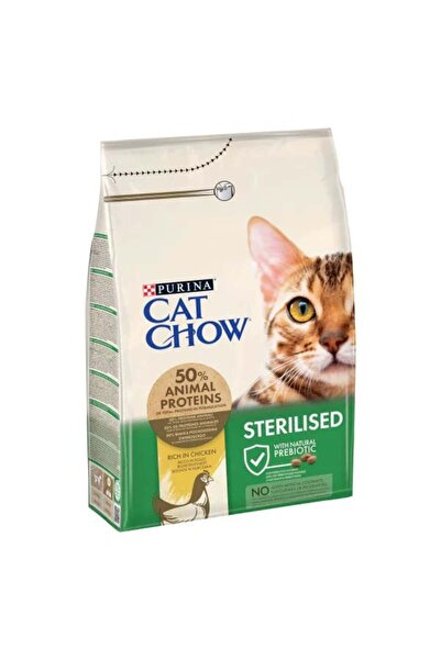 Cat Chow Purina Cat Chow Kısırlaştırılmış Tavuklu Yetişkin Kedi Maması 15 Kg