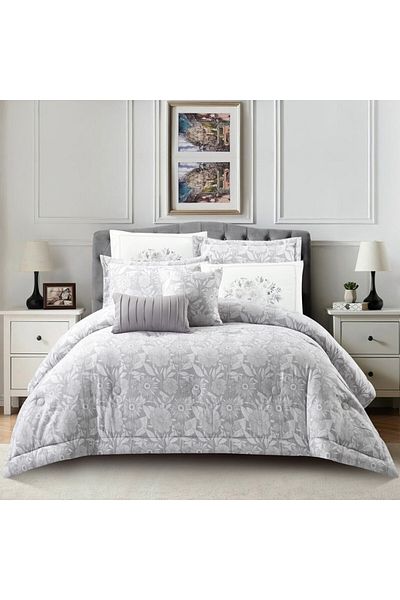 Donetella 8-Piece Damask King Comforter Set 240x260 cm