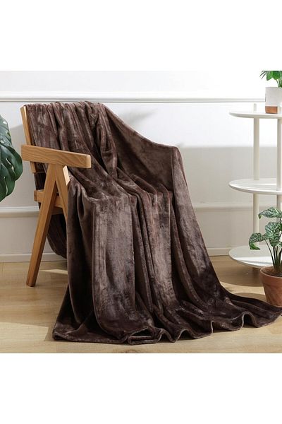 Donetella Solid Fleece Blanket King Size 200x240 cm
