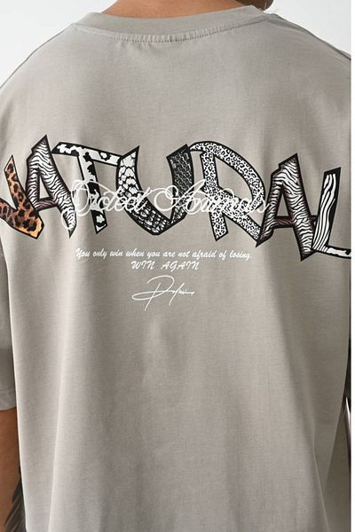 CreativeStyle Ανδρικό μπλουζάκι Oversize με φυσικό εμπριμέ ειδικό σχέδιο