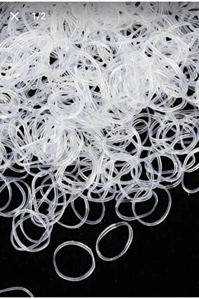 ella'nın çarşısı Cauciuc pentru împletitură de păr cu tub transparent de dime...