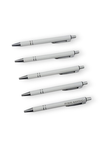 SürLaz Öğretmenler Günü Hediyesi Eko 5'li Isme Özel Tükenmez Kalem Seti(KUTUS...