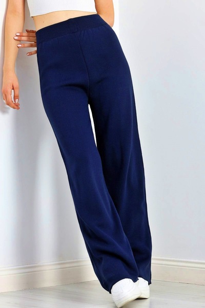 Yeppmoda Kadın Bol Paça Triko Pantolon