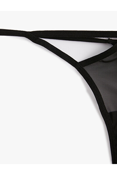 Koton String εσώρουχο Τούλι Κανονική μέση