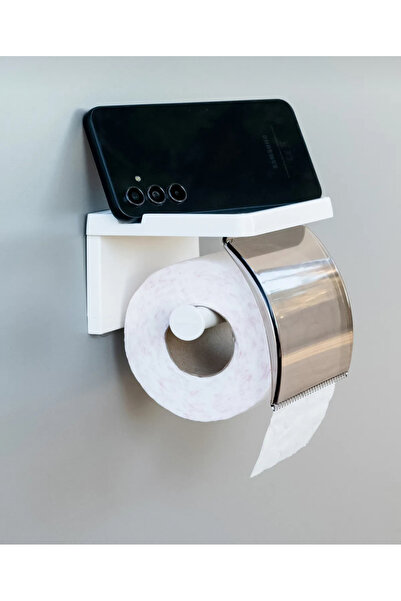 wesken yapışkanlı kapaklı tuvalet kağıdı askısı banyo tuvalet askılığı