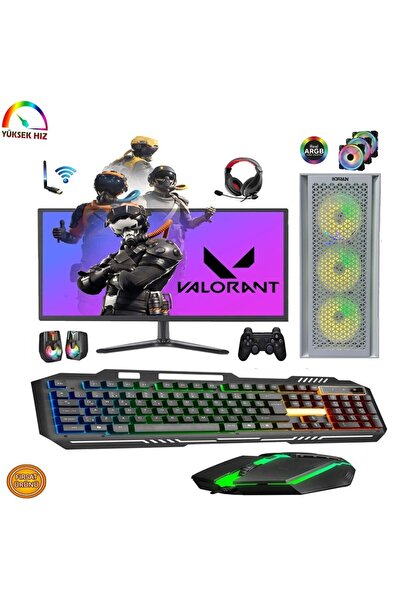 Gaming Game CacheX ATX47 İ5-4570 16GB Ram 1TB SSD 4gb GTX1050Tİ 24''Oyuncu Bi...