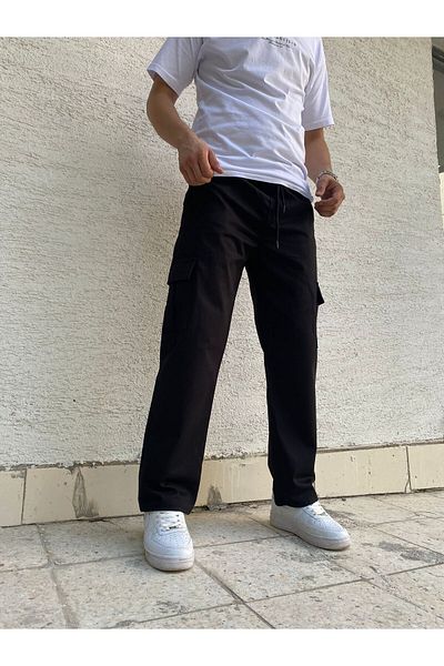 majesteleristore Baggy Trousers with Cargo Pockets