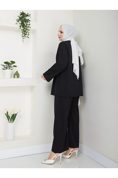 MODA MAÇKA PARK Scuba Crep Kimono Double Suit