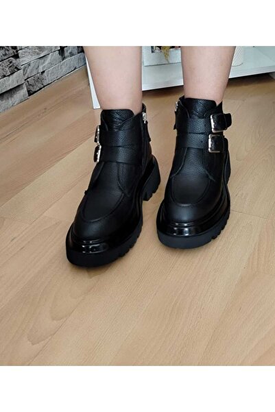 Zera tokalı hakiki deri  bot