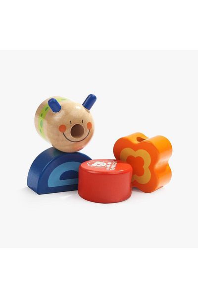 Bebeluc Stringing game - Colorful caterpillar
