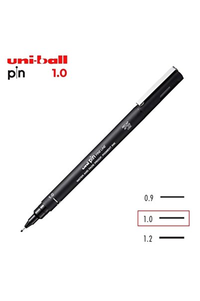 Bigpoint Uniball 1.0 mm pin fine line acrylic tip black