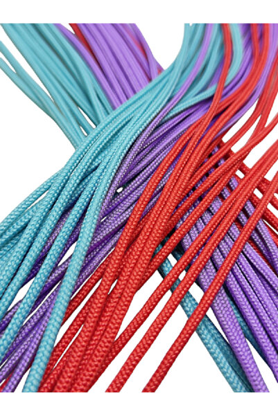 PARACORD 1.5 mm Paracord İp , Paracord Aksesuar Bileklik İpi Karma Paket 10 Renk 100 Metre