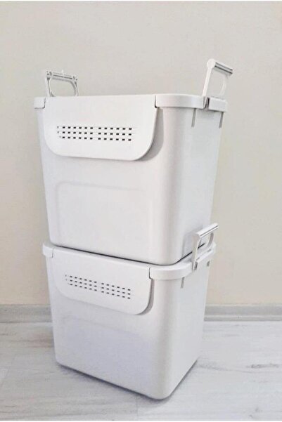 Geseus Motek Mybox 2x30 لتر صندوق تخزين منظم متعدد الأغراض مع مقابض-MT-35