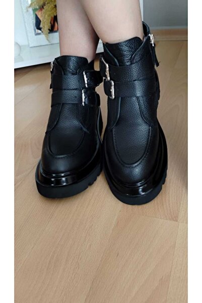 Zera tokalı hakiki deri  bot