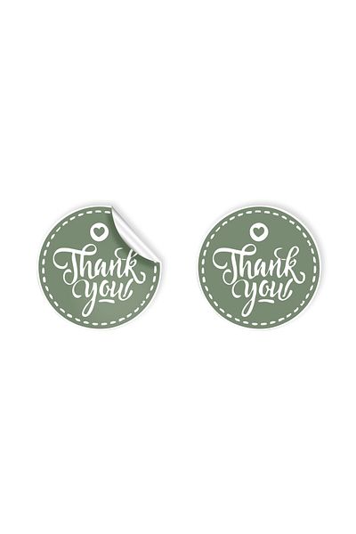 anka design 48 Pieces of Art Stickers and Cargo Labels - Thank You - 04