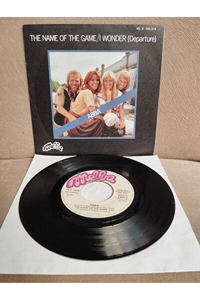 Plakperest ABBA – The Name Of The Game / I Wonder (Departure) - 1977  Fransa Basım 45 lik Plak