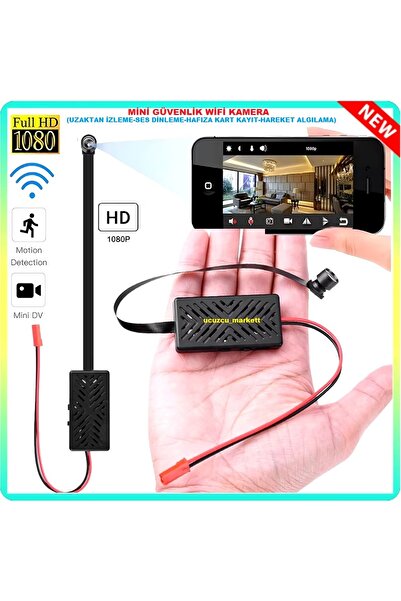 Genel Markalar MİNİ GÜVENLİK WİFİ KAMERA (UZAKTAN İZLEME-SES DİNLEME-HAFIZA KART KAYIT-HAREKET ALGILAMA)
