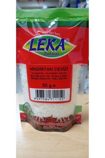 leka baharat Hindistan Cevizi Yağlı 50 g