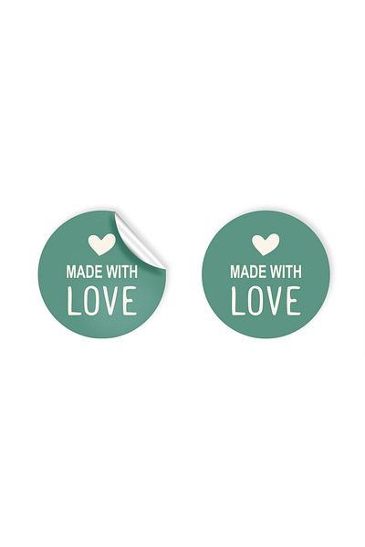 anka design Art Sticker - 4X4Cm, 48 Pieces, Cargo Sticker, Packing - Made with Love