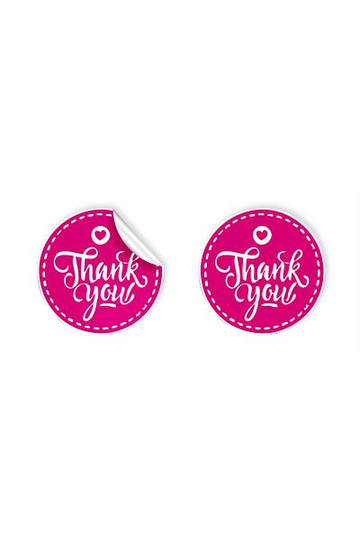 anka design 48 Pieces of Art Stickers and Cargo Labels - Thank You - 02