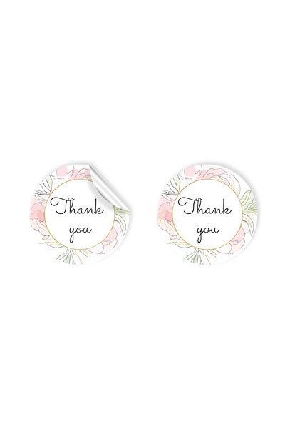 anka design 48 Pieces of Art Stickers and Cargo Labels - Thank You - 04