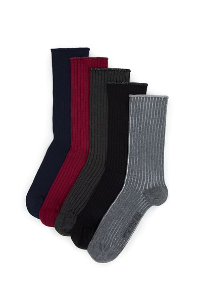 U.S. Polo Assn. Комплект чорапи от 5 части в тъмносин цвят - Over-Sk23