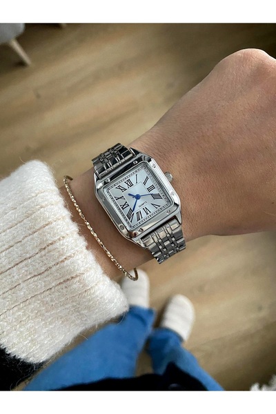 DARK BLANC ساعة يد نسائية معدنية - موديل Crt