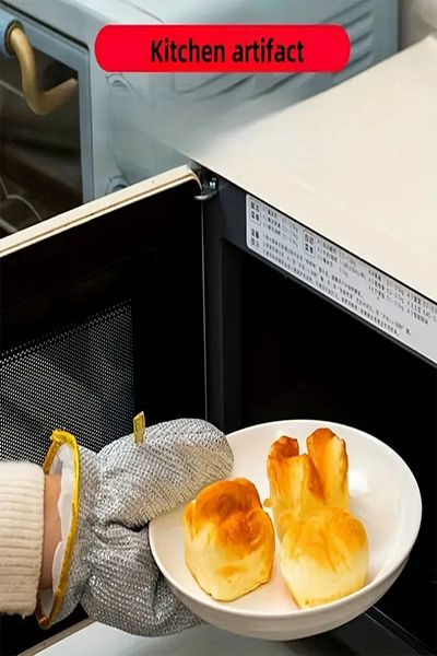 Tor Store Heat Resistant Oil Dirt Rust Remover Aluminum Dish Kitchen Gloves (1 Pcs)