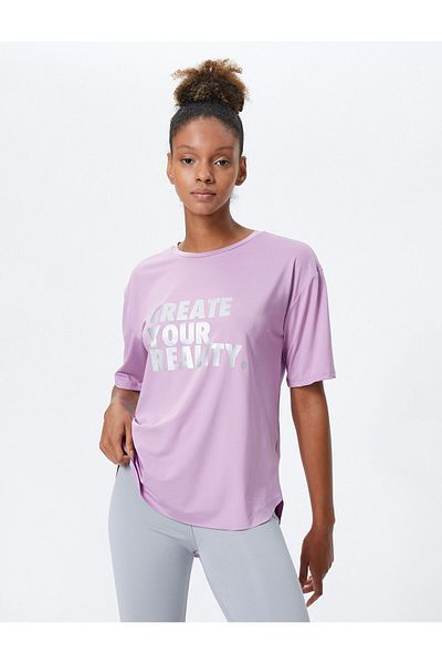 Koton Sports T-Shirt Printed Crew Neck Short Sleeve