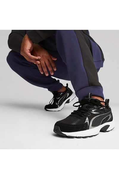 Puma Milenio Tech Suede 393489   Unisex Running Shoes Black-White