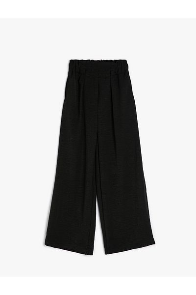 Koton Palazzo-Hose mit weitem Bein und Knopfdetail