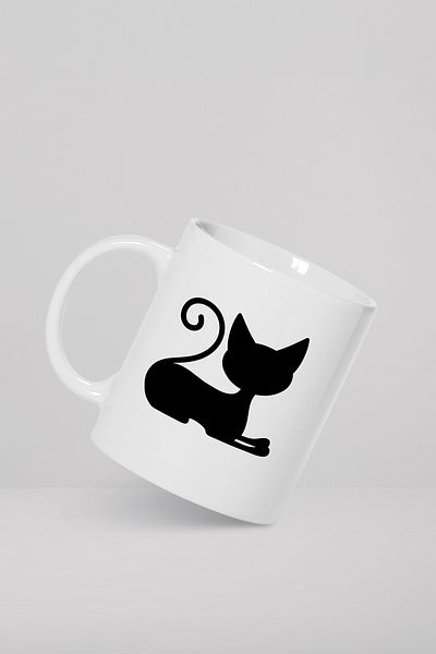 feinas Cat Style Porcelain Mug Cup