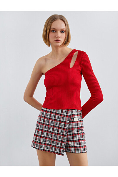 Koton Tricou cu mânecă lungă pe un umăr cu detaliu fereastră