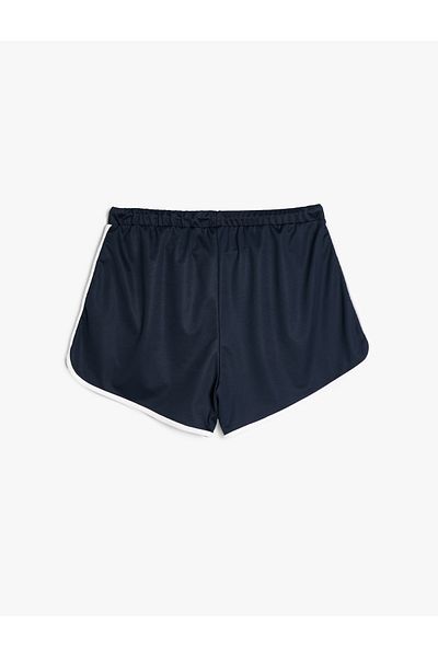 Koton Short Shorts Lace up Waist Ribbed Relaxed Fit