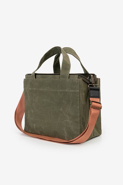 MANDOSİ Vienna Bag Zippered Canvas Strap Shoulder and Hand Bag Tote Bag Daily Use