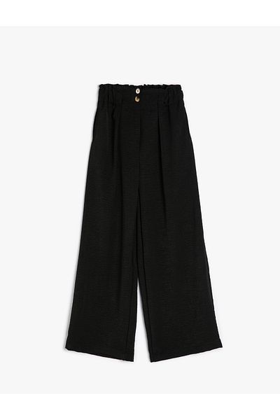 Koton Palazzo-Hose mit weitem Bein und Knopfdetail