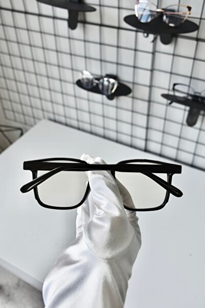 LOOKUP NEW Tiger Black Clear Square Rectangle Bone Women Men Unisex Blue Screen Goggle Eyewear