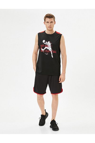 Koton Sports Tank Top Basketball Printed Sleeveless Crew Neck
