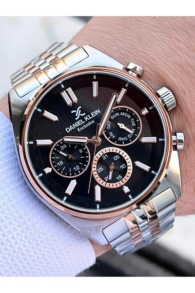 Daniel Klein Steel Band Men's Wrist Watch Edk.1.13890.4