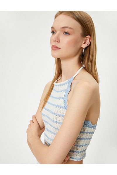 Koton Croșetat guler dantelă fără mâneci Tank Top