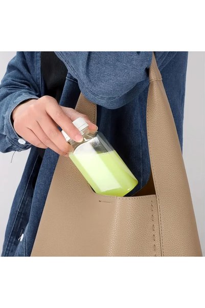 YENİ KOÇ PLASTİK 6Pcs 500ml Detox Juices Smoothies Diet Sportsman Drink Pet Bottle Locking Lid(Bottle)