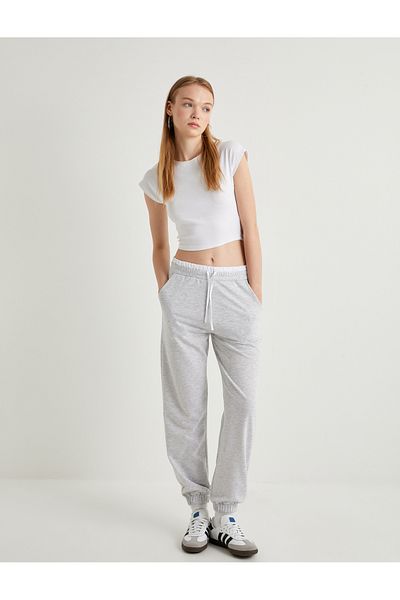 Koton Comfortable Fit - Double Waist and Pocket Jogger Sweatpants