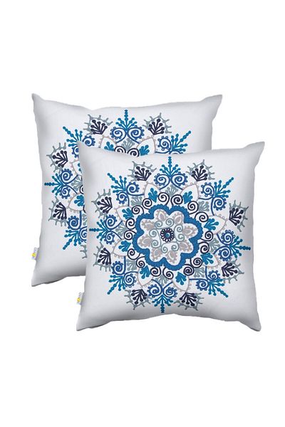 Donetella 2- Pieces Modern 45x45 Throw Pillow Cover - Decorative Covers for Cushions, Filling Not Included