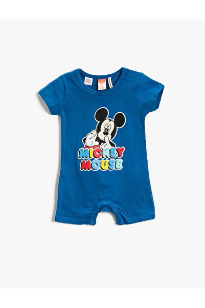 Koton Σορτς Ολόσωμες φόρμες με κουμπιά Κοντό μανίκι βαμβακερό Μίκυ Μάους τυπω...