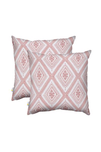 Donetella 2- Pieces Modern 45x45 Throw Pillow Cover - Decorative Covers for Cushions, Filling Not Included