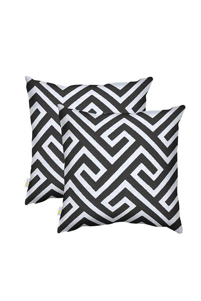 Donetella 2- Pieces Modern 45x45 Throw Pillow Cover - Decorative Covers for Cushions, Filling Not Included