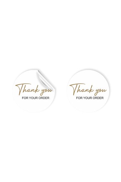 anka design 48 Pieces of Art Stickers and Cargo Labels - 4X4Cm, Thank You for Your Order - 01