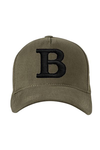 ŞapkaMania Luxury Gabardine Baseball Cap with Letter B