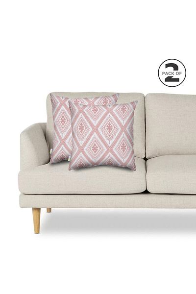 Donetella 2- Pieces Modern 45x45 Throw Pillow Cover - Decorative Covers for Cushions, Filling Not Included